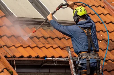 Démoussage et hydrofuge de toiture à Larrey